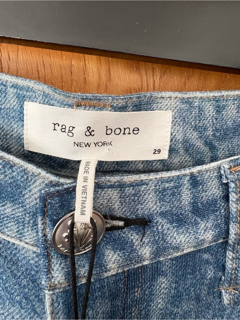 rag & bone Miramar Railey Light Blue Wide-Leg Jeans 29 - Picture 9 of 15